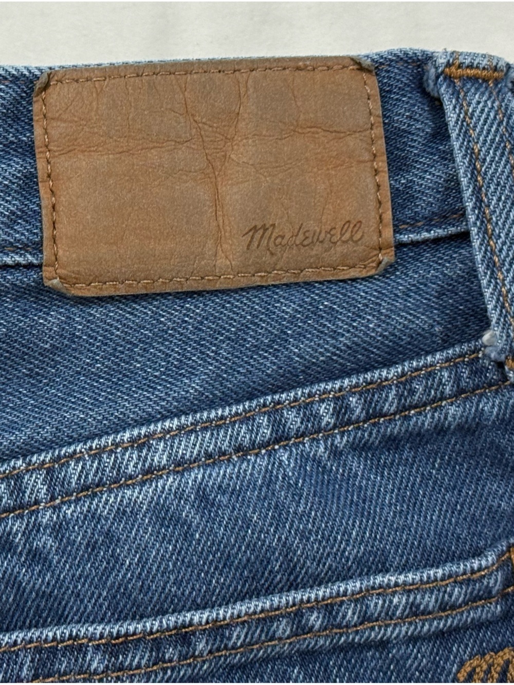Madewell Baggy Straight Jeans Size 27 Medium Wash High Rise Denim - Picture 4 of 14